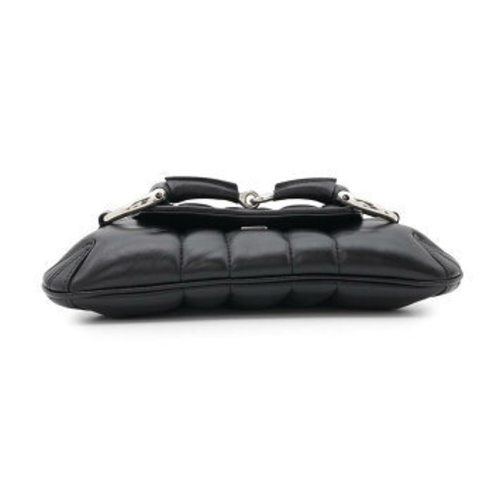 Gucci Horsebit Leather Handbag Chain Bag Black - Picture 3 of 8